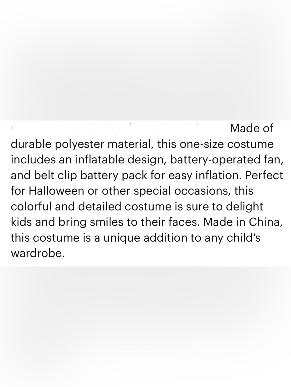 Inflatable costume - Picture 5 of 5